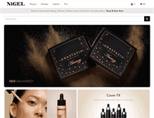 Tablet Screenshot of nigelbeauty.com